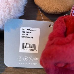 3 month old Zutano, slippers and boots